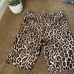 Animal Print Bike Shorts